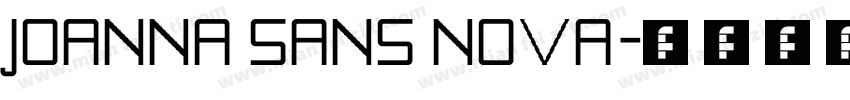 Joanna Sans Nova字体转换